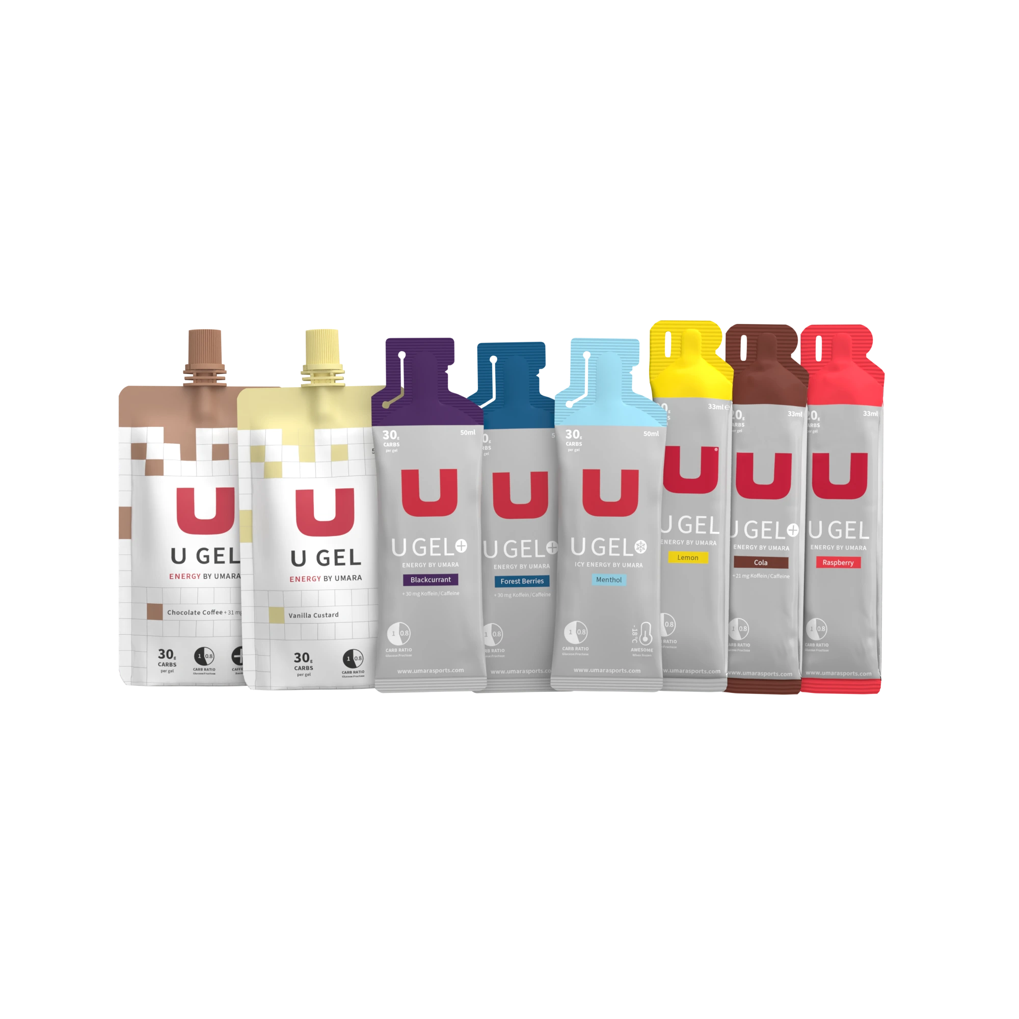 Gel pack - 9 U Gel, assorted flavors