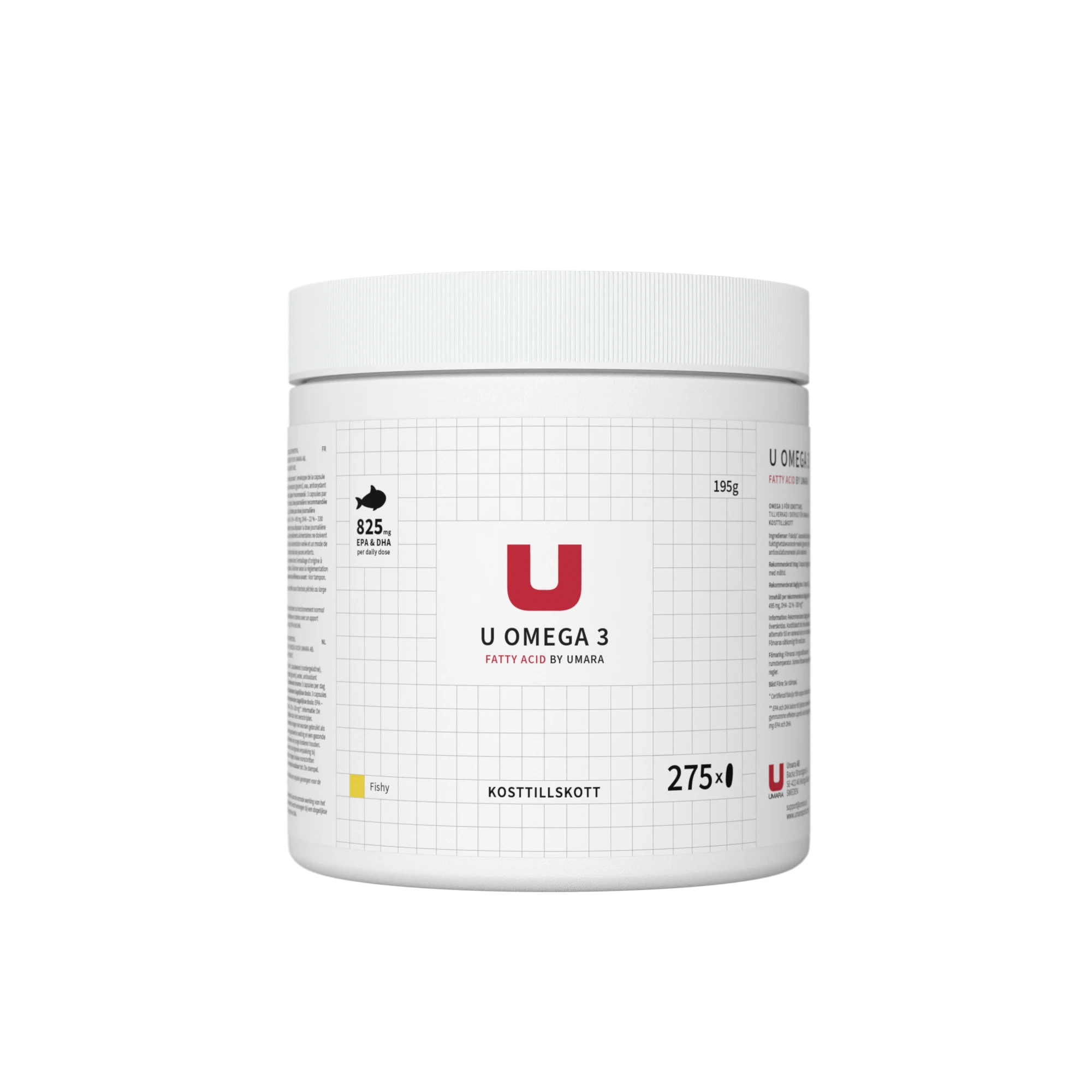 Omega-3 - 275 kapslar (500 mg / 3 månader)