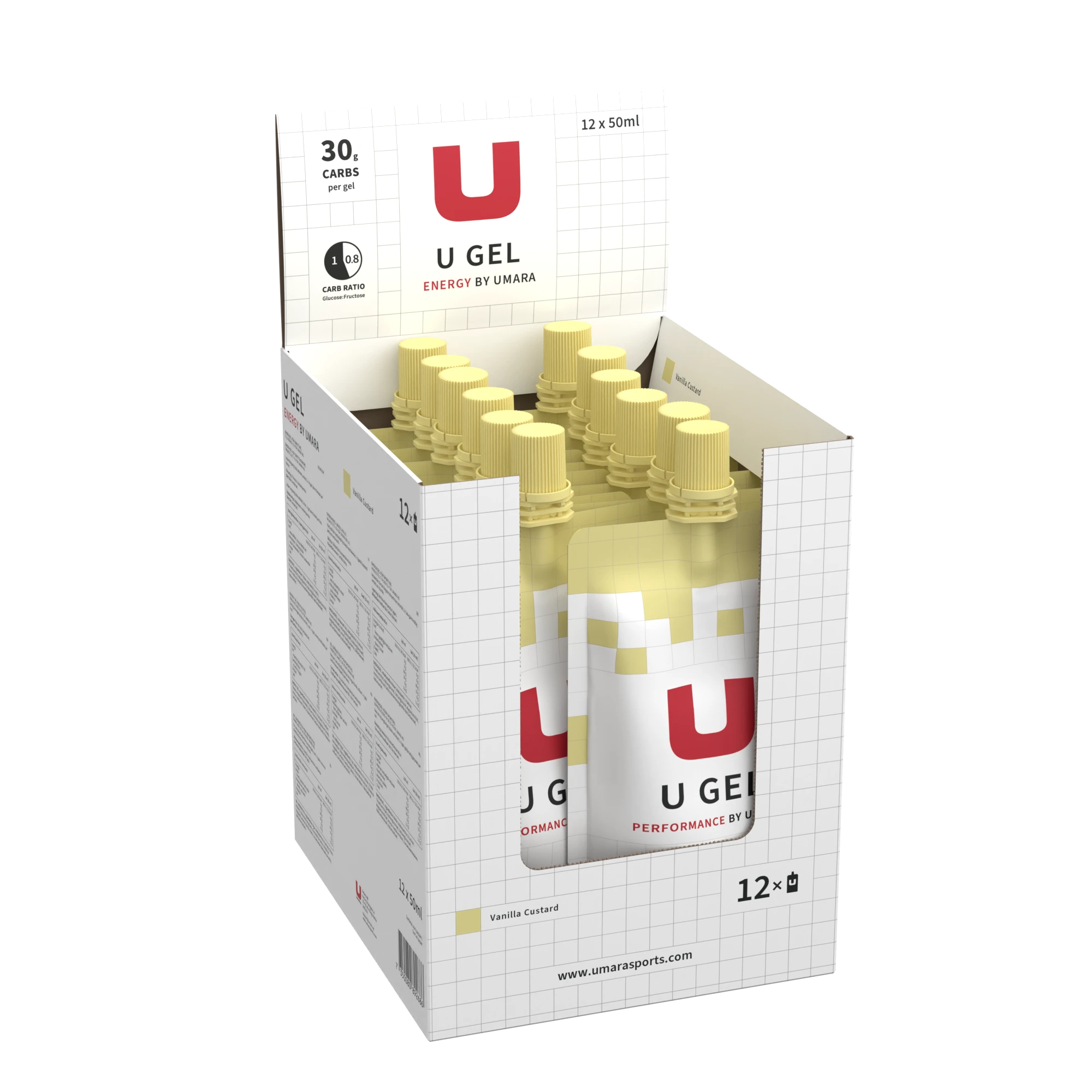 U Gel - Screw Cap (30 g Carbs) - Vanilla Sauce (12-pack)