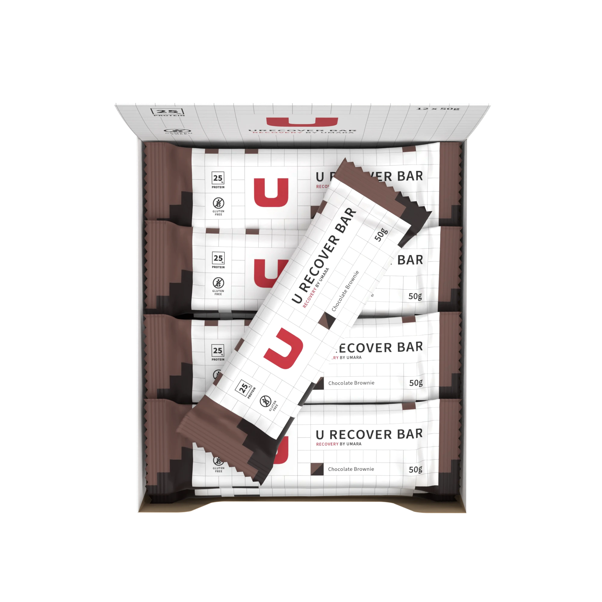 U Recover - Proteiinipatukka - Suklaabrownie (12kpl)