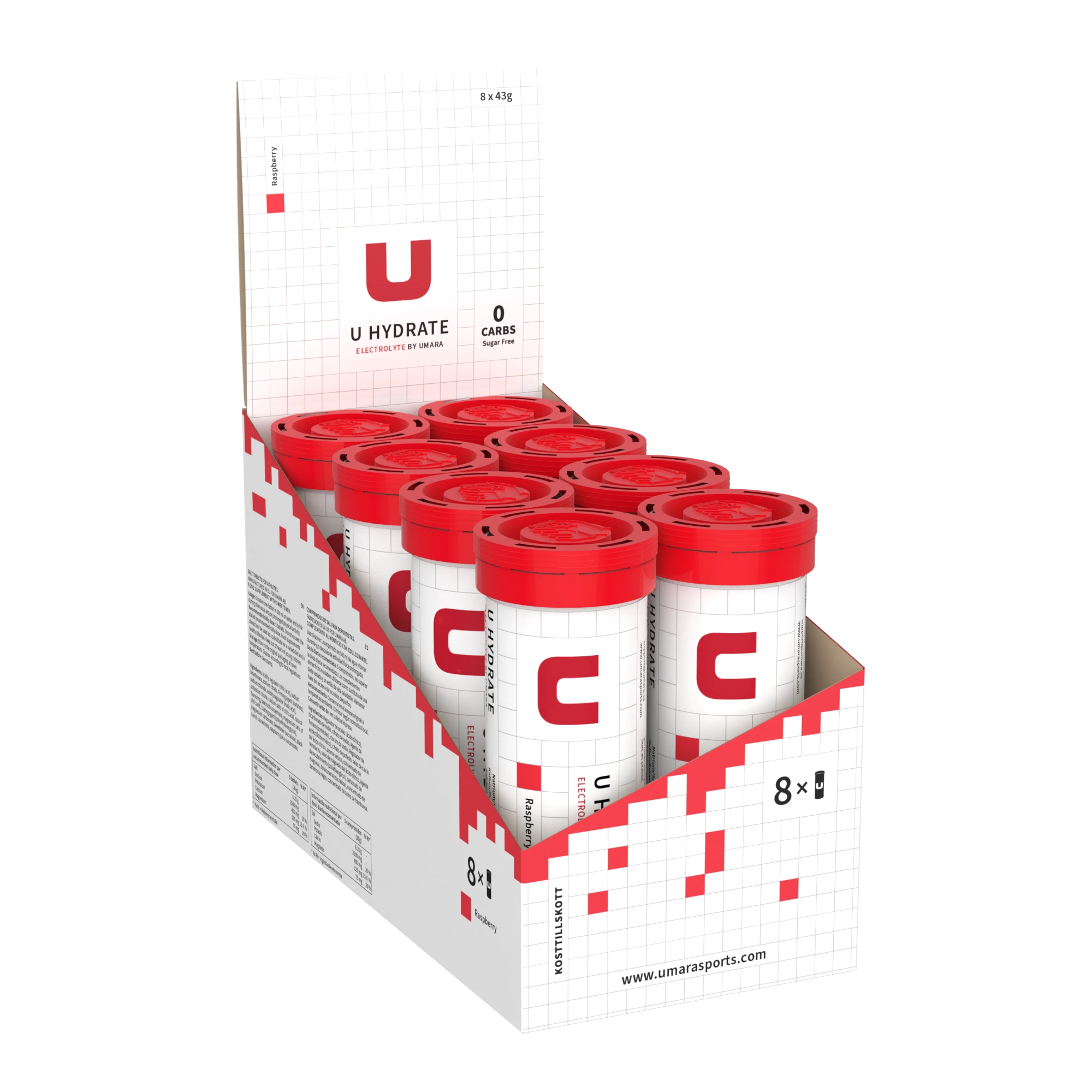 U Hydrate - Raspberry (8-pack)