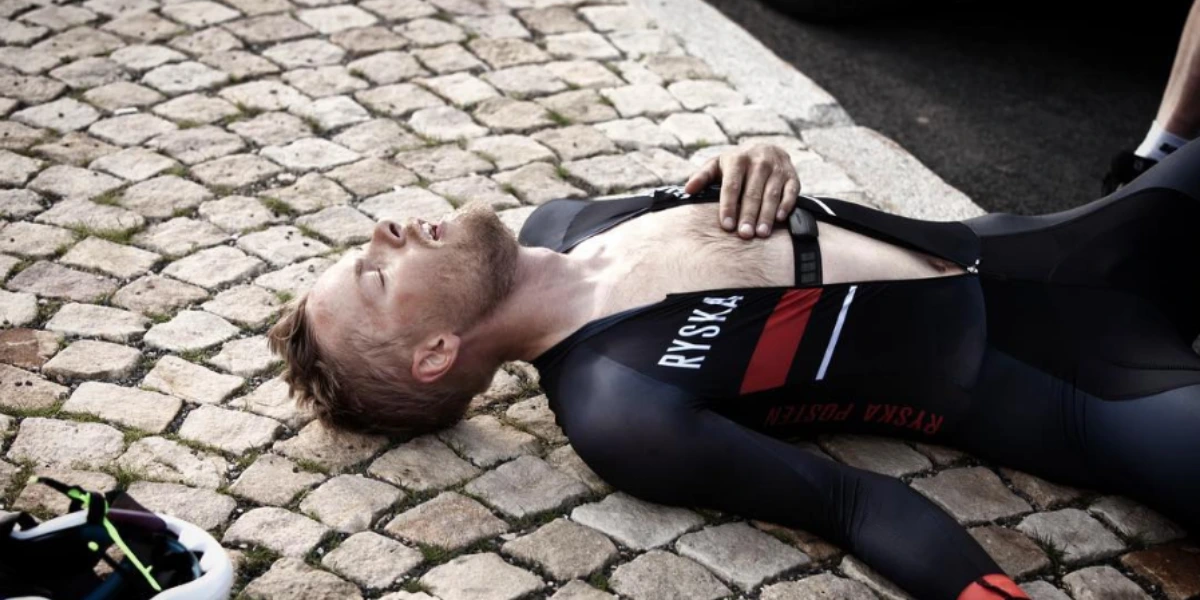 tired cyclist 