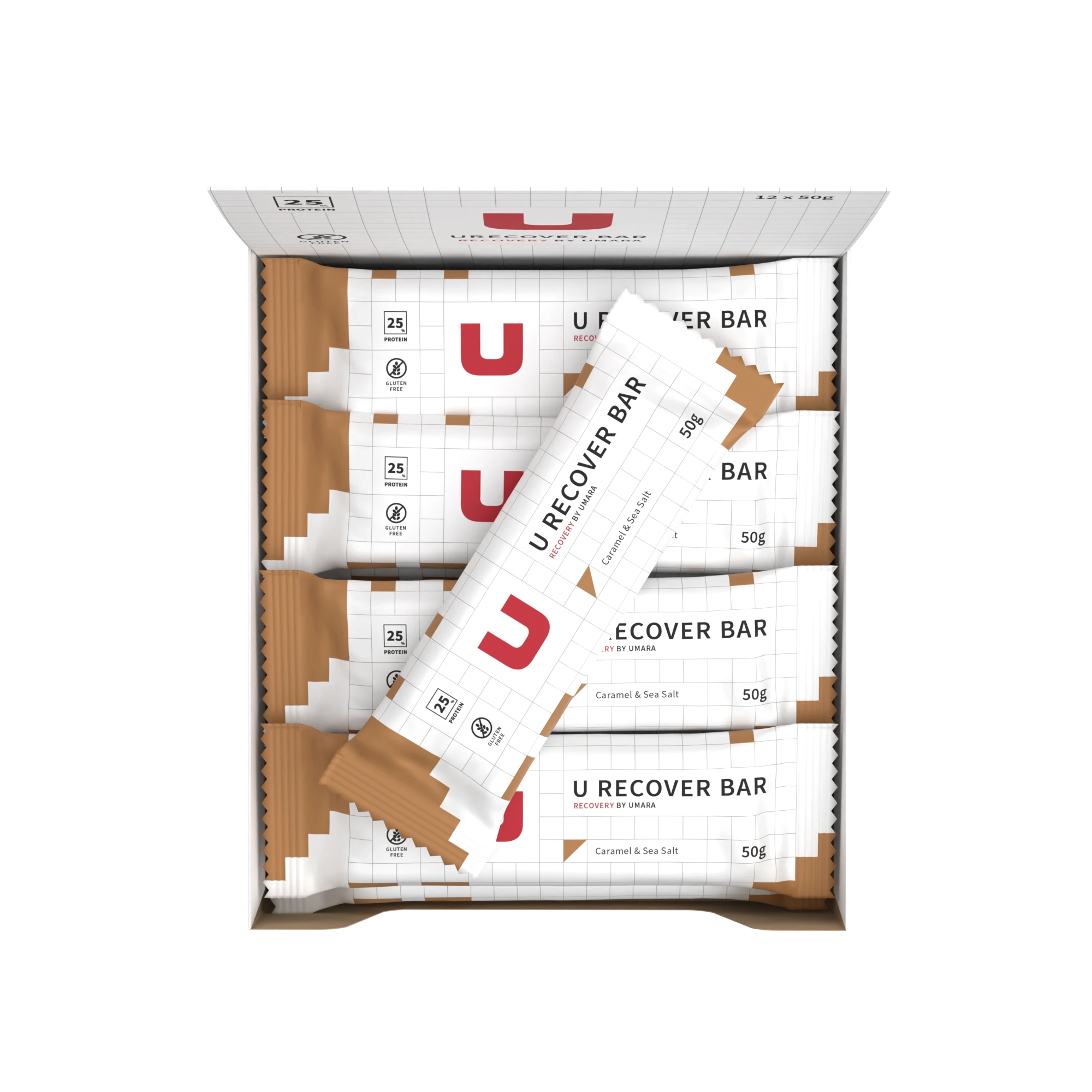 U Recover Protein Bar - Caramel & Sea Salt (12-pack)