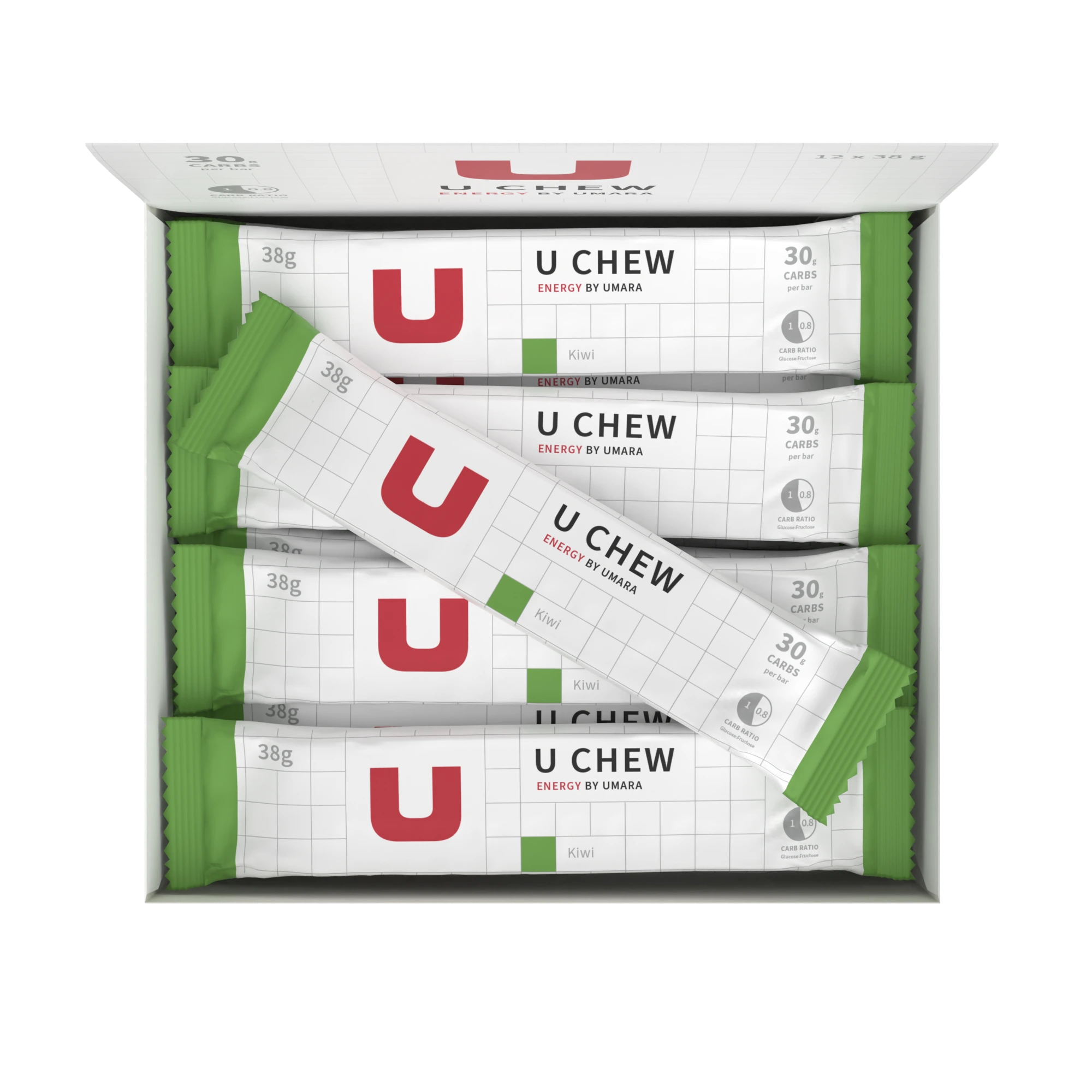 U Chew (30 g Carbs) - Kiwi (12-pack)