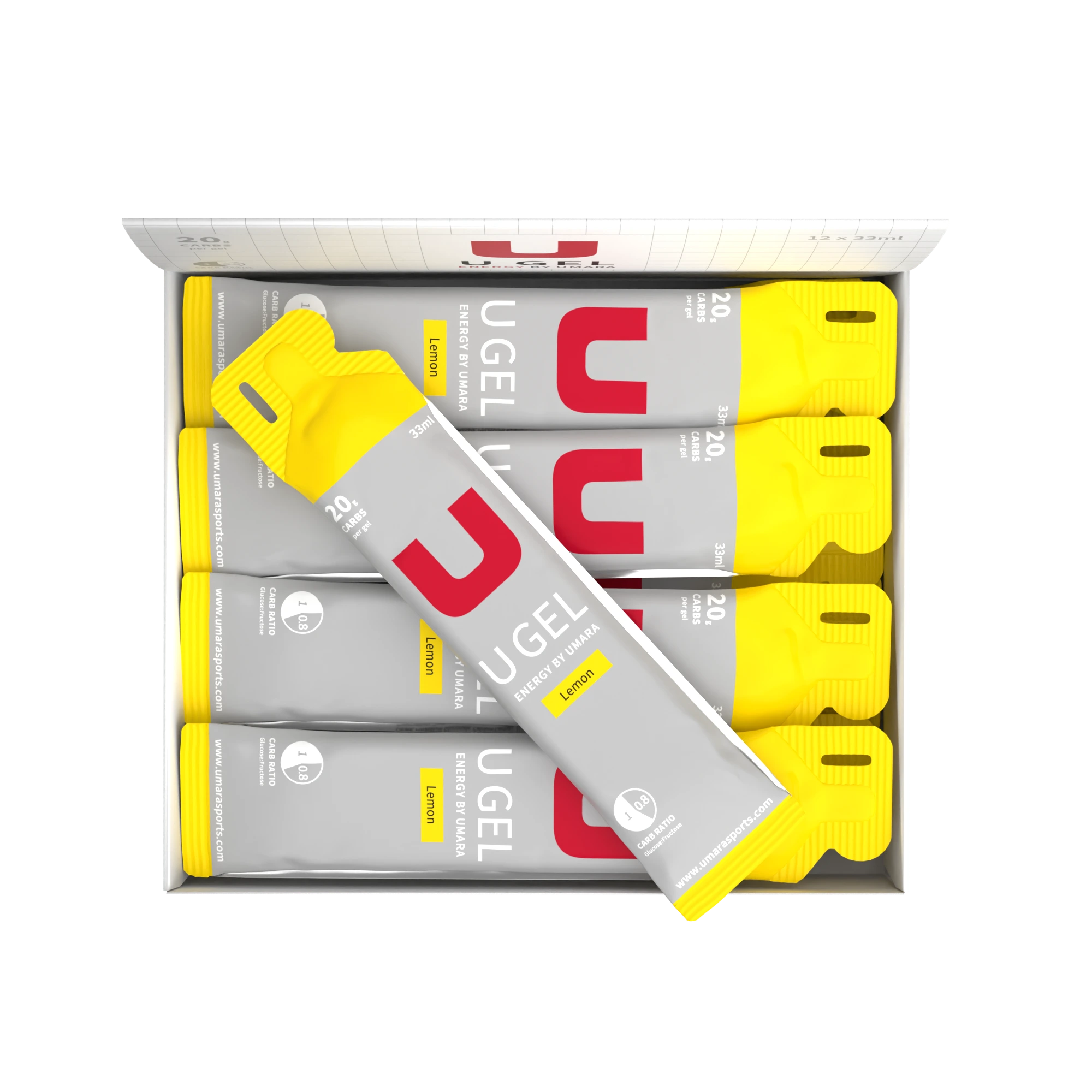 U Gel (20 g Carbs) - DISCONTINUED MODEL Lemon (12-pack)